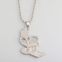 Load image into Gallery viewer, Fashion Jewelry Barber's chair Barber Hip Hop Barber Hairdresser Gothic chain Necklace Scissors comb Accessories