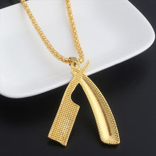 Load image into Gallery viewer, Fashion Jewelry Barber's chair Barber Hip Hop Barber Hairdresser Gothic chain Necklace Scissors comb Accessories