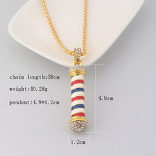 Load image into Gallery viewer, SG New Fashion Barber's Series Necklaces Hip Hop Barber Chair Hairdresser Gothic Chain Necklace Scissors Comb Jewelry For Men