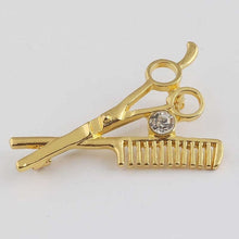 Load image into Gallery viewer, SG New Fashion Barber's Series Necklaces Hip Hop Barber Chair Hairdresser Gothic Chain Necklace Scissors Comb Jewelry For Men