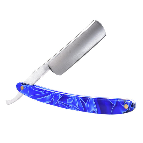 Straight Edge Barber Razor Stainless Steel Blade Folding Shaving Razor Hair Shaver Shaving Tool Acrylic Handle