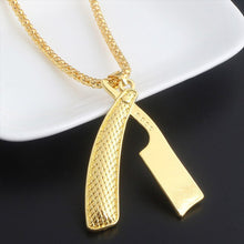 Load image into Gallery viewer, RJ New Hip Hop Barber's Series Necklaces Barber Chair Hairdresser Scissors Comb Pendants Gothic Chain Lady Men Necklace Gifts
