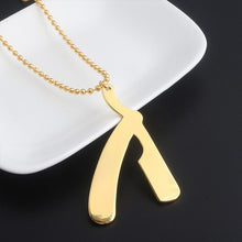Load image into Gallery viewer, RJ New Hip Hop Barber's Series Necklaces Barber Chair Hairdresser Scissors Comb Pendants Gothic Chain Lady Men Necklace Gifts