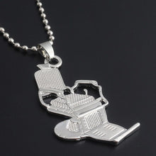 Load image into Gallery viewer, Fashion Barber's chair Necklaces Barber chair Hairdresser Gothic chain Necklace Barber's Series