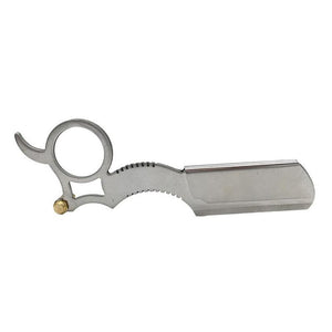 Classic Pro Gold Dollar Shave Straight Edge Barber Razor Folding Hair Shaving