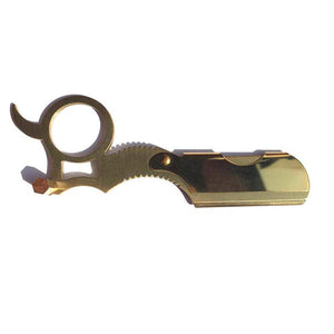 Classic Pro Gold Dollar Shave Straight Edge Barber Razor Folding Hair Shaving