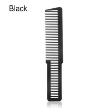 Load image into Gallery viewer, 1PC Professional Flat Top Stylist Salon Combs Hair Brush Barber Clipper Cutting Hairdressing Care Hair Styling Tool Black/Orange